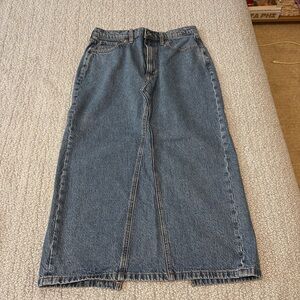 Abercrombie & Fitch Long Blue Denim Skirt